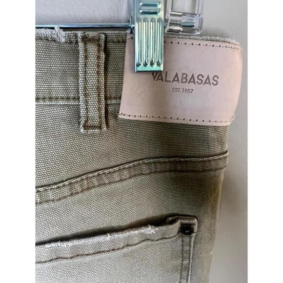NWT VALABASAS Jeans Mens Size 29 Beige Patchwork Stacked Distressed Slim Fit - Picture 11 of 13